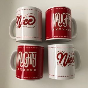 Novelty Nice and Naughty Coffee Mug Set